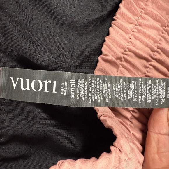Vuori The Rise The Shine Shorts Pink Small Athletic Gym Workout Athleisure Sport - Picture 3 of 6